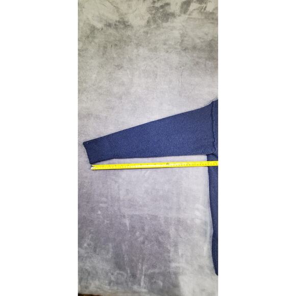 Aerie Sweater Womens Sz S Blue Knit Crew Neck Long Sleeve Oversized Ladies C18 - Picture 4 of 8